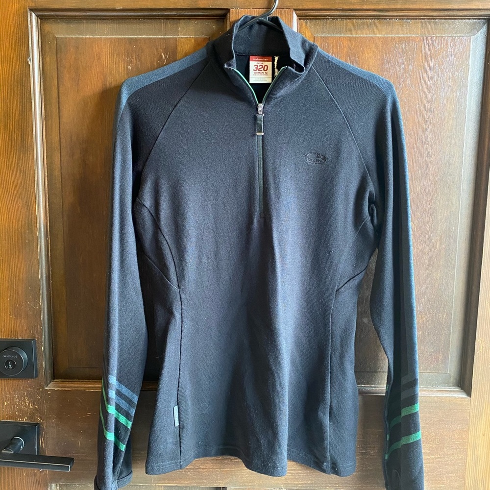 Icebreaker merino wool quarter zip -NEVER WORN-